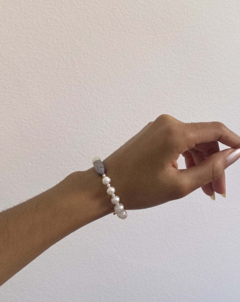 White & Silver Bracelet